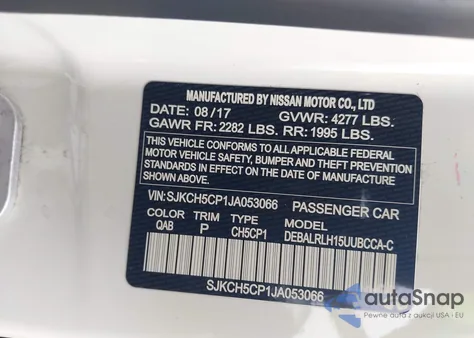 2018 Infiniti Qx30 Premium from USA, damaged, VIN SJKCH5CP1JA053066
